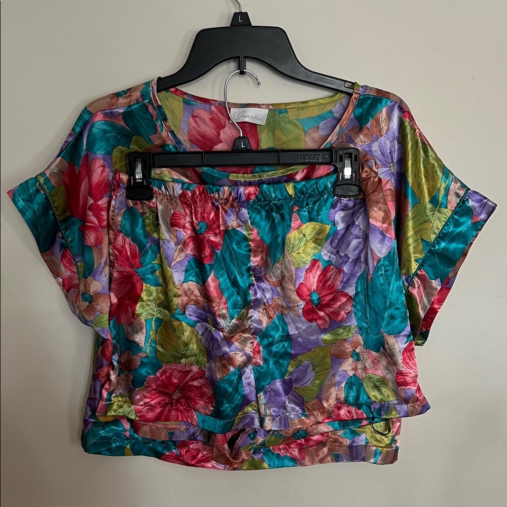 Inner Most Colorful Floral Women's 2Piece Lingerie